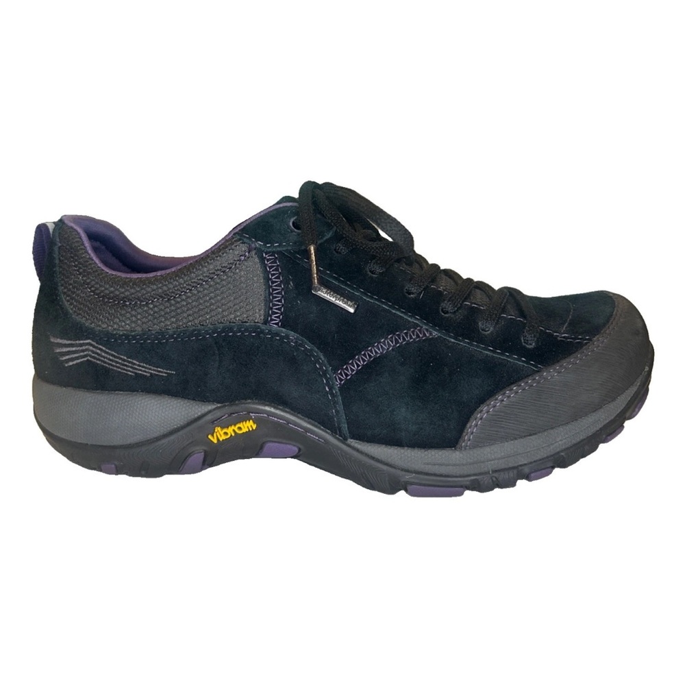 Size 8.5 Dansko Paisley Women's Shoes Black Suede Waterproof Vibram EU 39